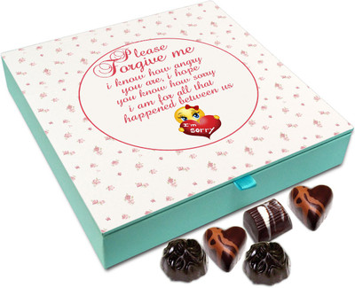 

Chocholik Gift Box - Please Forgive Me Chocolate Box - 9pc Truffles(108 g)