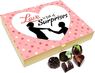 

Chocholik Gift Box - Love Is Full Of Surprises Chocolate Box - 20pc Truffles(240 g)