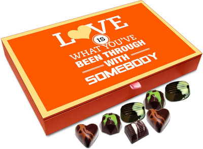 

Chocholik Gift Box - Love Is What You've Been Through With Somebody Chocolate Box - 12pc Truffles(144 g)