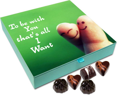 

Chocholik Gift Box - To Be With You That's All I Want Chocolate Box - 9pc Truffles(108 g)
