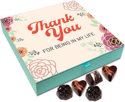 

Chocholik Gift Box - Thank You For Being In My Life Chocolate Box - 9pc Truffles(108 g)
