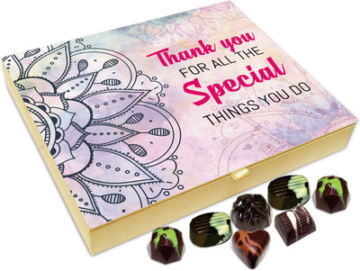 

Chocholik Gift Box - Thank You For All Special Things You Do Chocolate Box - 20pc Truffles(240 g)