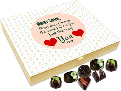 

Chocholik Gift Box - Dear Love Don't Ever Change Chocolate Box - 20pc Truffles(240 g)