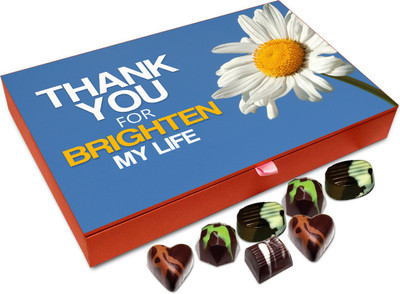 

Chocholik Gift Box - Thank You For Brightening My Life Chocolate Box - 12pc Truffles(144 g)