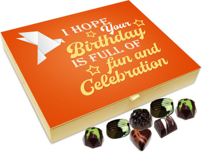 

Chocholik Gift Box - I Hope Your Birthday Is Full Of Fun Chocolate Box - 20pc Truffles(240 g)