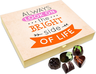 

Chocholik Gift Box - Always Look On The Bright Side Of Life Chocolate Box - 20pc Truffles(240 g)