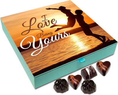 

Chocholik Gift Box - I Love Being Yours Chocolate Box - 9pc Truffles(108 g)