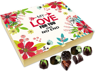 

Chocholik Gift Box - MY Love For You Has No End Chocolate Box - 20pc Truffles(240 g)