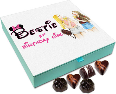 

Chocholik Gift Box - Bestie Of Birthday Girl Chocolate Box - 9pc Truffles(108 g)