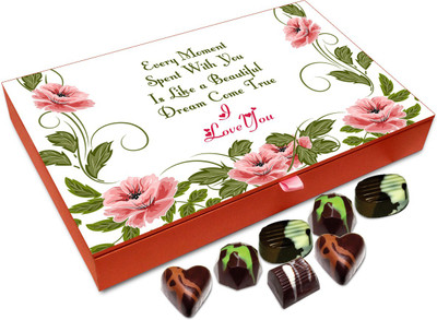 

Chocholik Gift Box - Every Moment With You Is Beautiful Chocolate Box - 12pc Truffles(144 g)