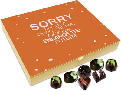 

Chocholik Gift Box - Sorry Does Not Change The Past Chocolate Box - 20pc Truffles(240 g)