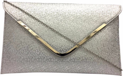 

Fashioncops Party Silver Clutch