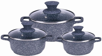 Wonderchef Wonderchef Granite Die Cast Casserole Set Induction Base Induction Bottom Cookware Set