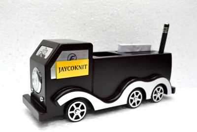

Jaycoknit 5 Compartments Wooden Antique Vintage Vendimia Pen Stand Force Truck(Brown)