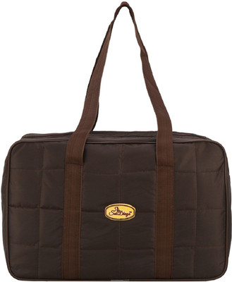 

SuiDhaga PU Brown 4 Chains Sober Travelling Bag For Women/Men Travel Duffel Bag(Brown)