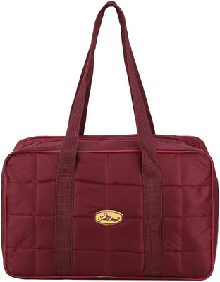 

SuiDhaga PU Maron 4 Chains Sober Travelling Bag For Women/Men Travel Duffel Bag(Maroon)