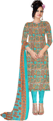 70 OFF on Divastri Crepe Embroidered Semi stitched Salwar Suit