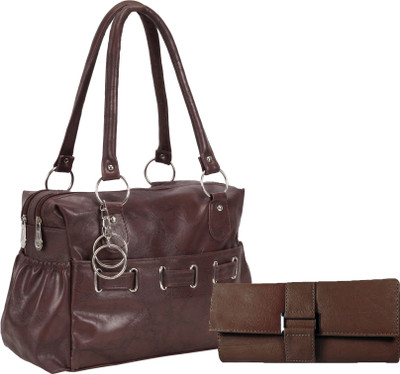 

Lady bar Shoulder Bag(Brown)