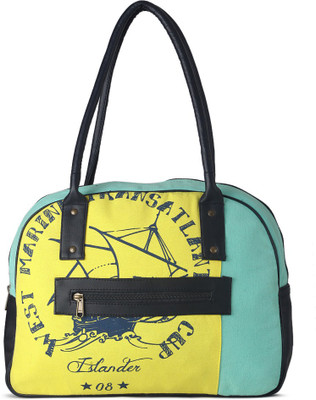 

People Messenger Bag(Yellow, Blue), Blue;yellow