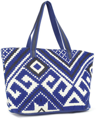 

People Tote(White, Blue), Blue;white