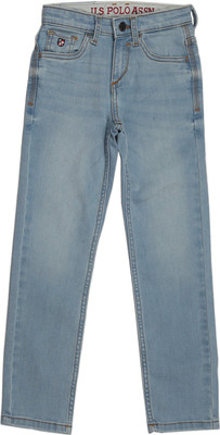 

US Polo Kids Regular Boys Blue Jeans, Dk. blue