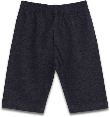 

Aomi Short For Girl's Casual Solid Cotton(Grey, Pack of 1