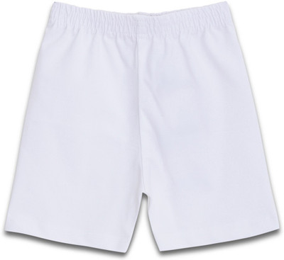 

Aomi Short For Girl's Casual Solid Cotton(White, Pack of 1