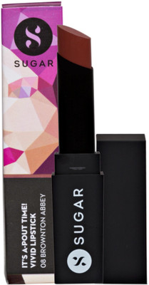 

Sugar IT'S A-POUT TIME! VIVID LIPSTICK - 08 Brownton Abbey(Peach Brown, 3.5 g)