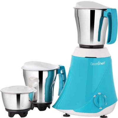 

Greenchef Neto 550 W Mixer Grinder(Sky Blue, 3 Jars)