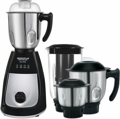 

Maharaja Whiteline Joy elite ( MX 166) 750 W Mixer Grinder(Black and Silver, 4 Jars)
