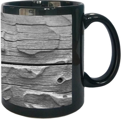 

Arkist wood 3 wallpaper Black Ceramic Mug(340 ml), Multicolor