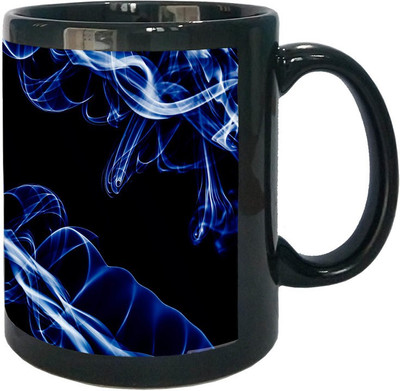 

Arkist smoke and fish wallpaper Black Ceramic Mug(340 ml), Multicolor