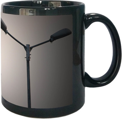 

Arkist artificial vs original wallpaper Black Ceramic Mug(340 ml), Multicolor