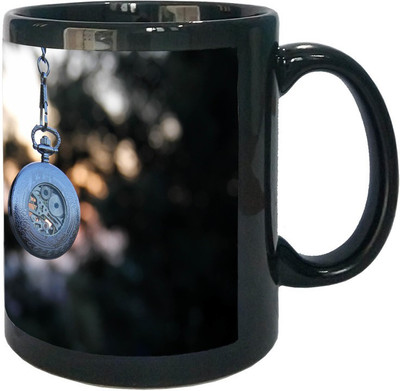 

Arkist pocket watch wallpaper Black Ceramic Mug(340 ml), Multicolor