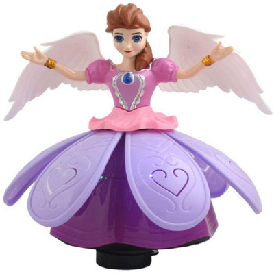 

dhawani marketing pvt.ltd Rotating Angel Girl Flashing Lights with Music(Blue)
