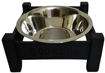

Foodie Puppies Round Wooden Pet Bowl(650 ml Black)