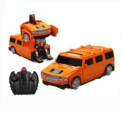 

Kiditos Remote Control Wall Climber One-key Transformation R/c Hummer Car Robot(Orange)