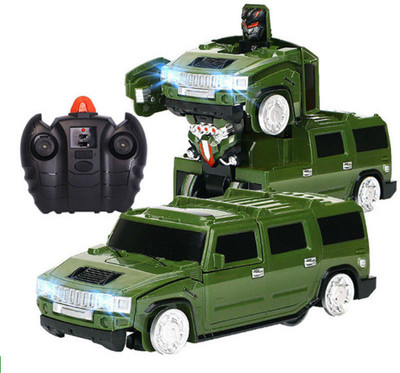 

Kiditos Remote Control Wall Climber One-key Transformation R/c Hummer Car Robot(Green)