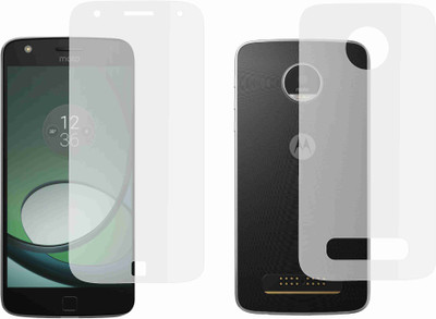 CASE CREATION Front and Back Screen Guard for Motorola Moto Z Play(Pack of 2)