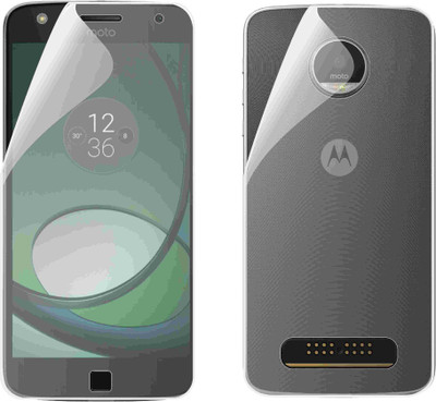 CASE CREATION Front and Back Screen Guard for Motorola Moto Z Play(Pack of 2)