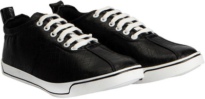

FAUSTO Trendy Slip On Sneakers For Men(Black
