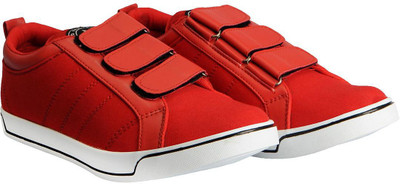 

FAUSTO Trendy Slip On Sneakers For Men(Red