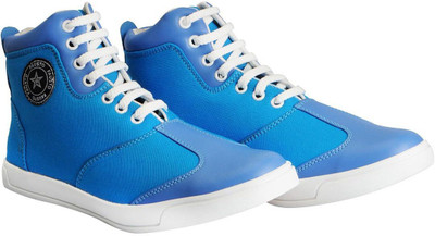

FAUSTO Trendy Slip On Sneakers For Men(Blue, Sky blue
