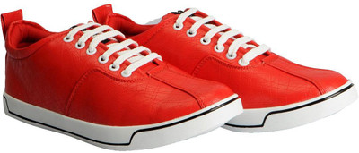 

FAUSTO Trendy Slip On Sneakers For Men(Red