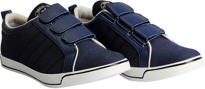 

FAUSTO Trendy Slip On Sneakers For Men(Navy, Navy blue