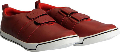

FAUSTO Trendy Slip On Sneakers For Men(Maroon, Cherry