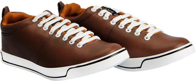 

FAUSTO Trendy Slip On Sneakers For Men(Brown