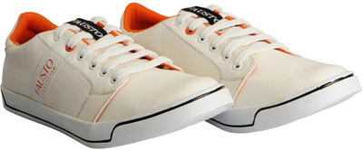 

FAUSTO Trendy Slip On Sneakers For Men(White