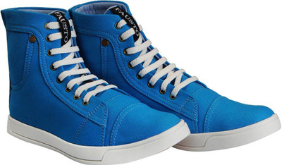 

FAUSTO Trendy Slip On Sneakers For Men(Blue, Sky blue