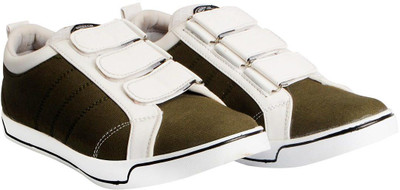 

FAUSTO Trendy Slip On Sneakers For Men(Olive, Olive green